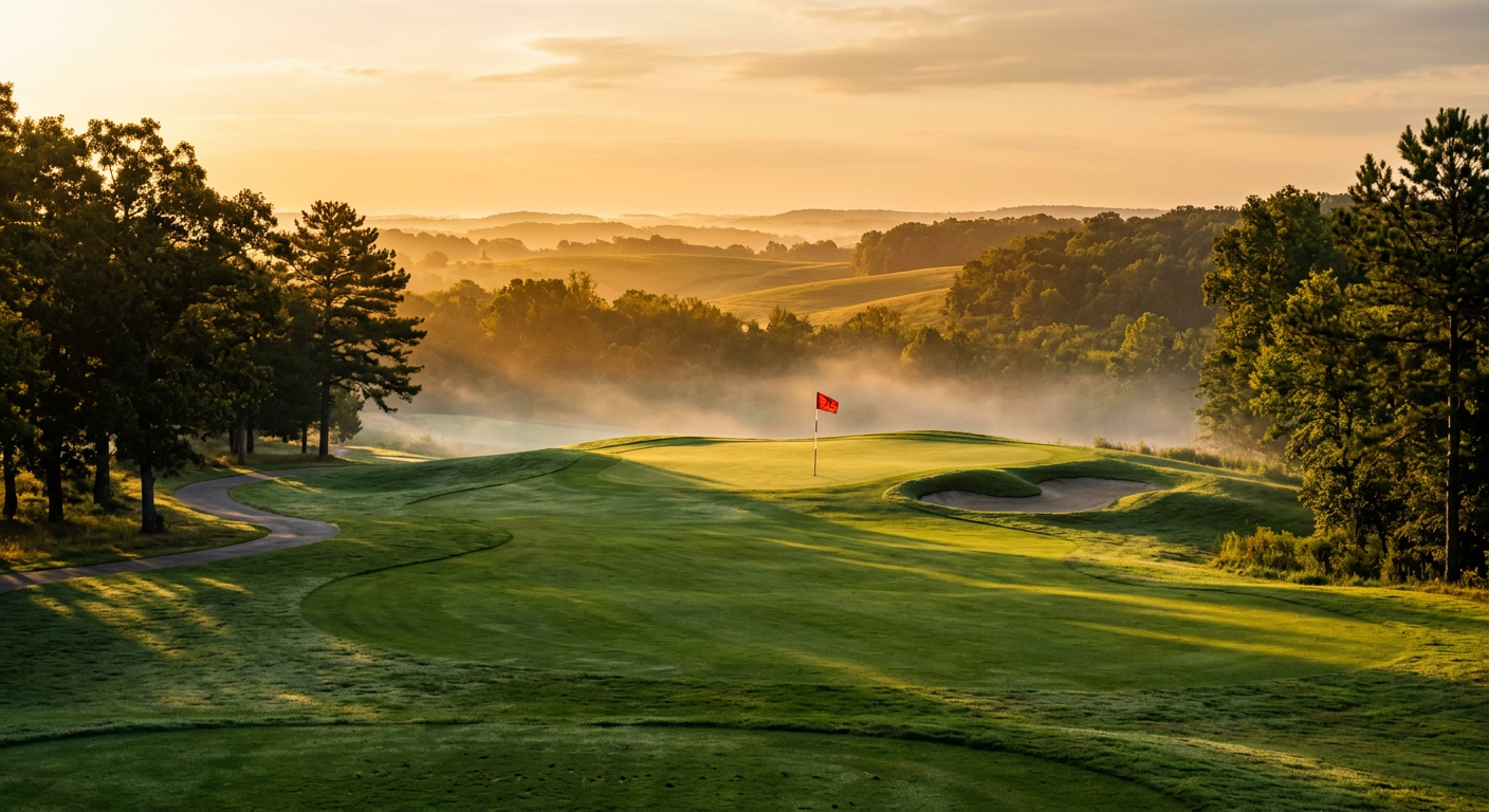 DELOFTED - Golf course at golden hour
